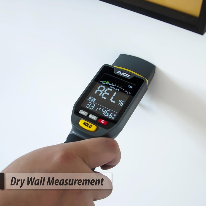 NDI 7 in 1 Pin-Type and Non-invasive Moisture Meter Scanner for Dry Wall/Cement Board/Soft Wood/Hard Wood upto 3/4 Inch Depth - Image 4